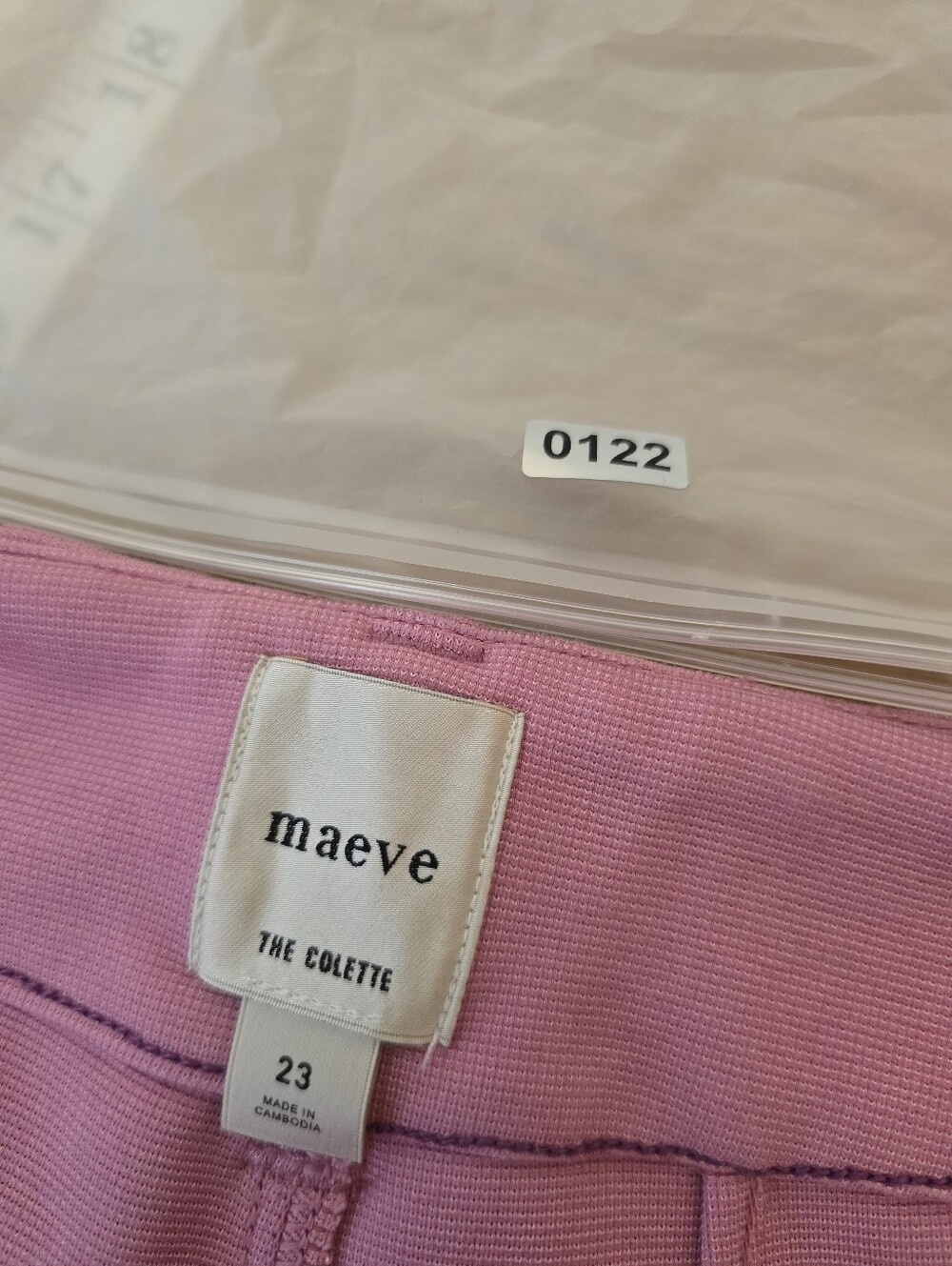 Maeve Colette Knit High-Rise Wide-Leg Cropped Pants Pink 23 - Picture 5 of 13